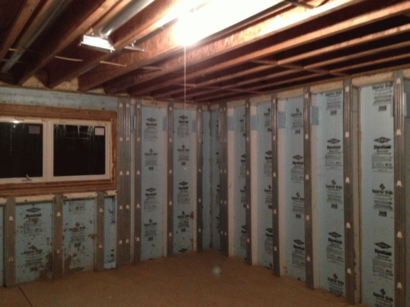 Basement before insulation.