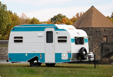 A Serro Scotty Highlander. Up until just recently you could buy these brand new from the dealer just across the border in PA. It's a 16' trailer, and one of the wife's personal favorites. Photo from the www.scottytrailers.com website